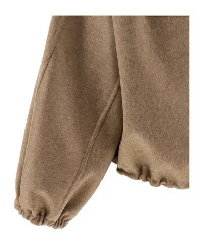 Fabiana Filippi Cashmere Bomber Jacket In Brown