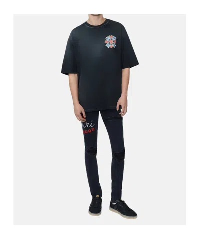 Amiri Oversize Out For Trouble Graphic T-shirt In Black