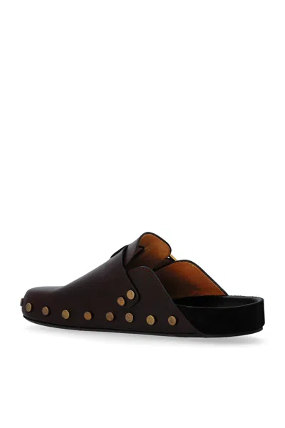 Isabel Marant Buckle-fastening Studded Slip-ons In Black