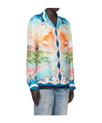 Casablanca Men's Tennis Club Shirt In Multi