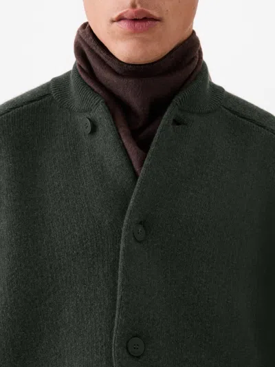 Jacquemus Le Cardigan Pallone In Wool And Cashmere In Green