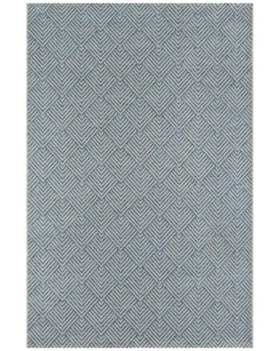Ecarpet Como Contemporary Area Rug In Blue
