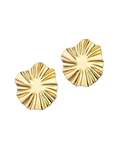 Adornia Tarnish Resistant 18k Gold Plated Burst Stud Earrings In Gold
