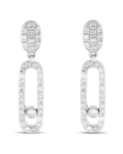 Diamond Select Cuts 14k Earring In White