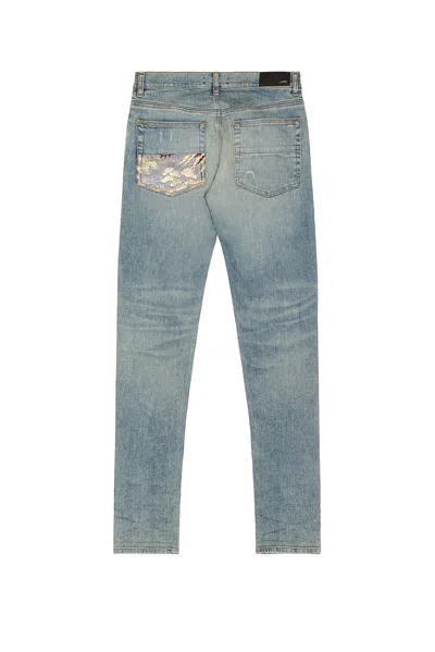 Amiri Denim Skinny Jeans In Blue