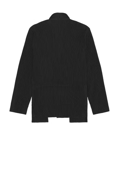 Issey Miyake Long Sleeve Shirt Featuring Large Front Pockets In Black