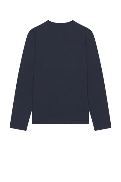 Simkhai Peter Long Sleeve Pullover Sweater In Blue