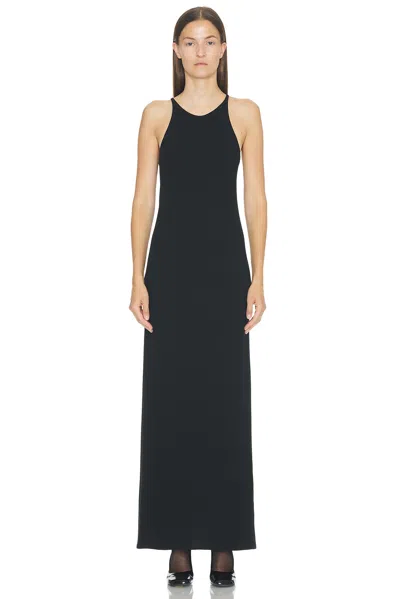 The Row Johanne Silk-crepe Maxi Dress In Blue