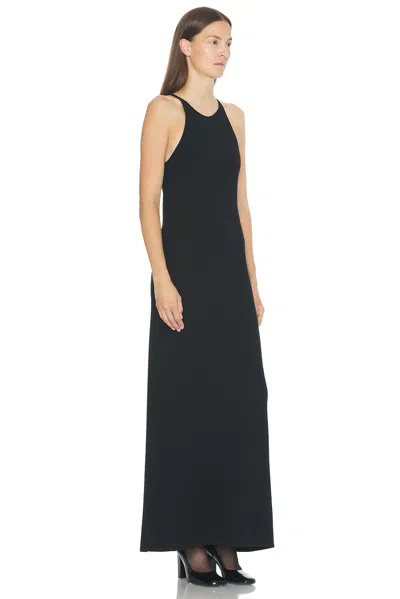 The Row Johanne Silk-crepe Maxi Dress In Blue