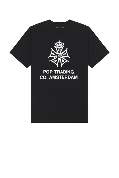 Pop Trading Company Four Days Tee In Black
