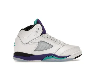 Pre-owned Jordan 5 Retro Grape (2025) Sneakers In White/grape Ice/new Emerald In Multi