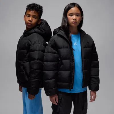 Jordan Big Kids' Brooklyn Puffer In Black