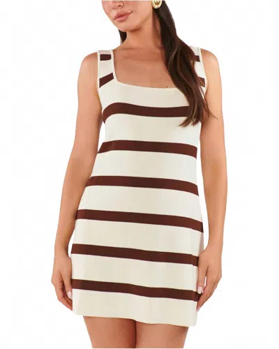 Show Me Your Mumu Mellow Tank Mini Dress In Driftwood Stripe In Pattern