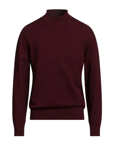 Outfit Out/fit Man Turtleneck Garnet Size Xxl Viscose, Polyamide In Brown
