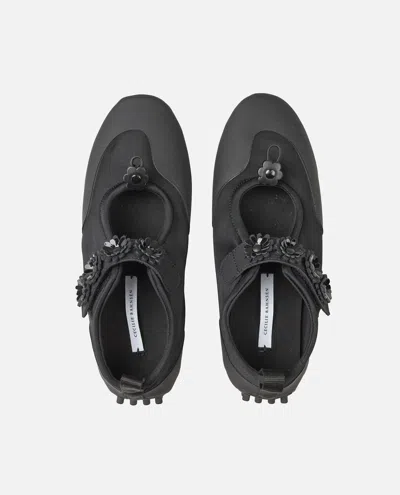 Cecilie Bahnsen Neoprene And Goatskin Leather Flat Shoes In White