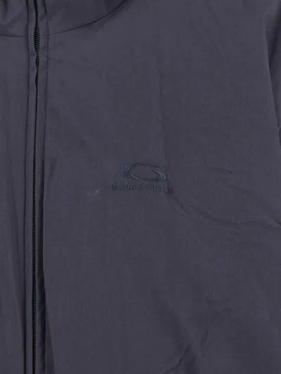 Balenciaga Lightweight Black Icon Jacket In Blue