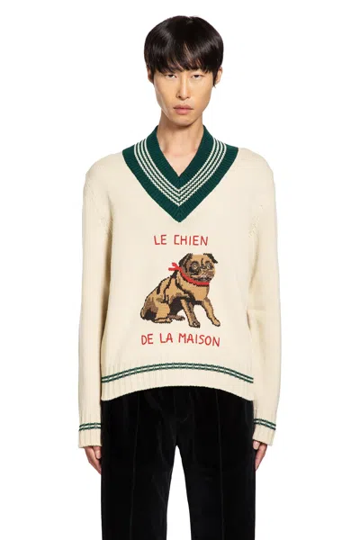 Valentino Garavanile Chien De La Maison Sweater In Neutral