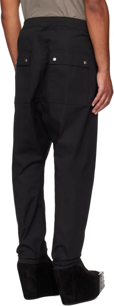 Rick Owens Black Concordians Bela Trousers In Black