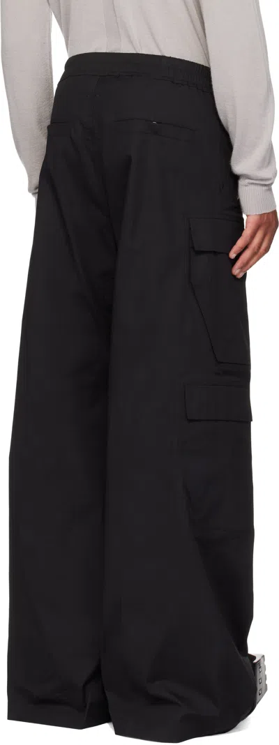 Rick Owens Wide Bela Cotton Poplin Pants In Black