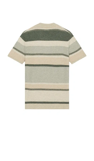 Marine Layer Liam Sweater Polo Green Multi In Multi