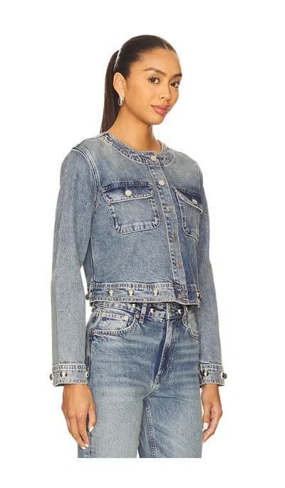 Rails Capistrano Jacket Desert Sky Studded In Blue