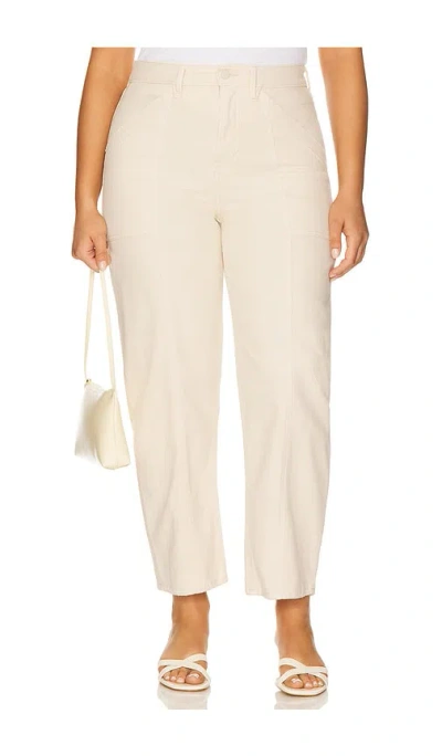 Good American Women's Canvas Cropped Barrel Pants In Neutral