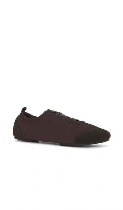 St Agni Ballet Sneakers Coffee In Brown