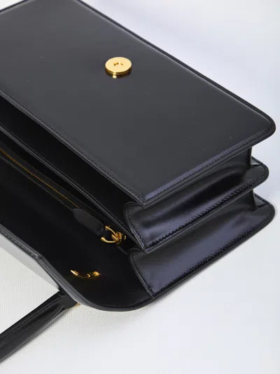 Valentino Vain Bag With Handle In Leather In Black