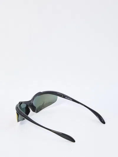 Balenciaga Turbo D-frame Sunglasses Iridescent Lenses In Multi