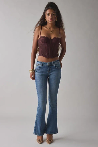 Out From Under Modern Love Push-up Corset In Chocolate, Women's At Urban Outfitters In Black