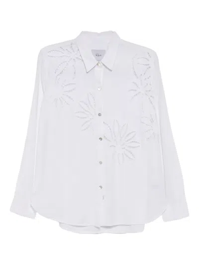 Rails Samar Embroidered Linen-blend Shirt In White