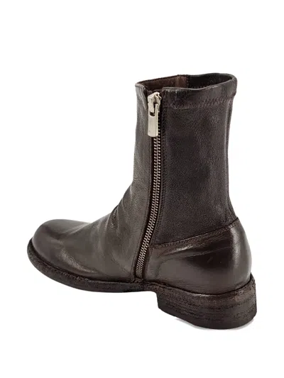 Officine Creative Legrand 171 Leather Ankle Boots In Brown