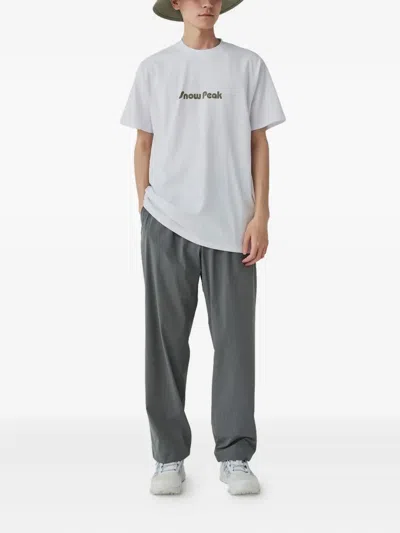 Snow Peak Unwind Graphic Print T-shirt In White