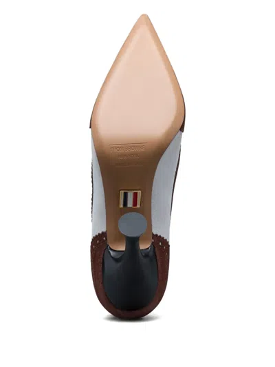 Thom Browne 90mm Wingtip Pumps In Brown