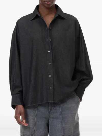 Closed Button-down Shirt In Gray
