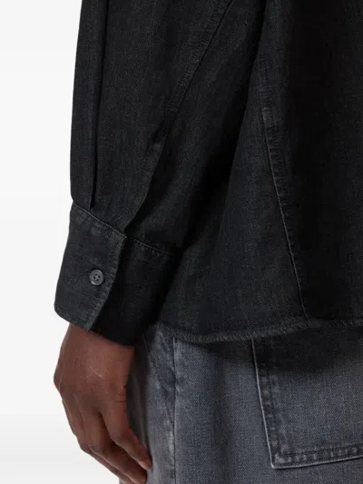 Closed Button-down Shirt In Gray