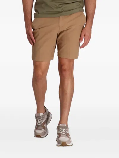 Hugo Boss Slim-fit Shorts In Stretch-cotton Gabardine In Multi