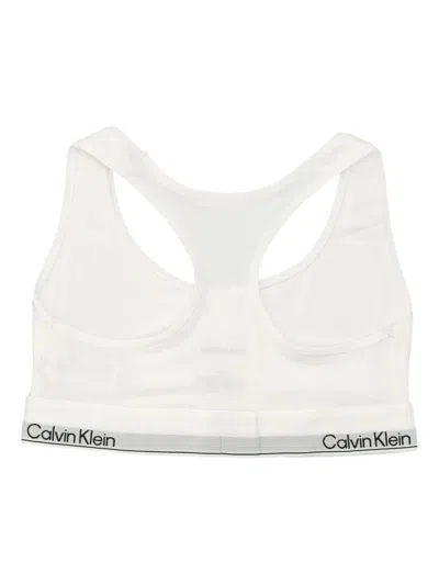 Calvin Klein Icon Cotton Modal Unlined Bralette In White