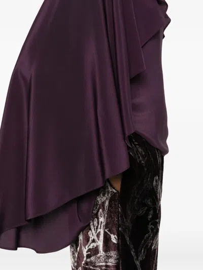 La Doublej Ruffled Overlay Top In Red