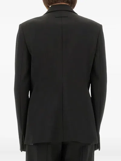 Jean Paul Gaultier Tailored Jacket With Structured Shoulders And Front Pockets In Black