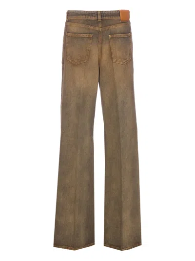True Avenue Brown Clara Jeans Zip And Button Closure In Brown