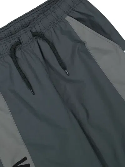 Wtaps Panelled Drawstring Track Pants In Gray