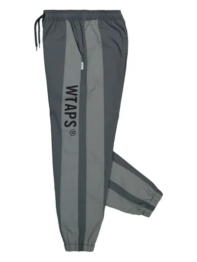 Wtaps Panelled Drawstring Track Pants In Gray