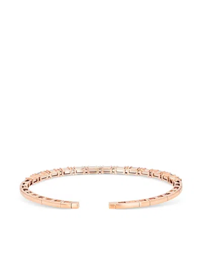 Suzanne Kalan 18k Rose Gold Diamond Bangle In Gold