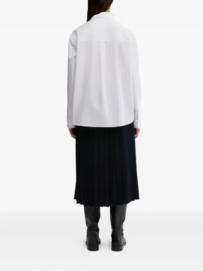 Aspesi Long Sleeve Collared Top For Everyday Wear In Animal Print