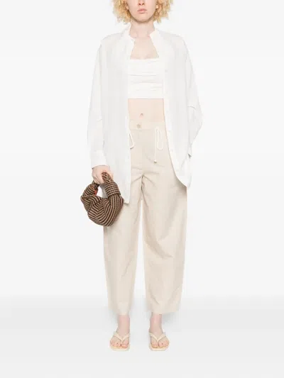 Marc O'polo Drawstring Trousers In Neutral