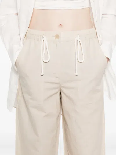 Marc O'polo Drawstring Trousers In Neutral