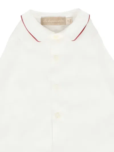 La Stupenderia Long-sleeve Collared Shirt In White