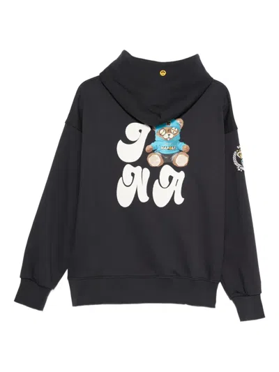 数字印花连帽衫