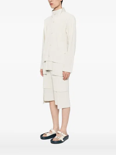Issey Miyake Multi-pocket Jacket In Neutral